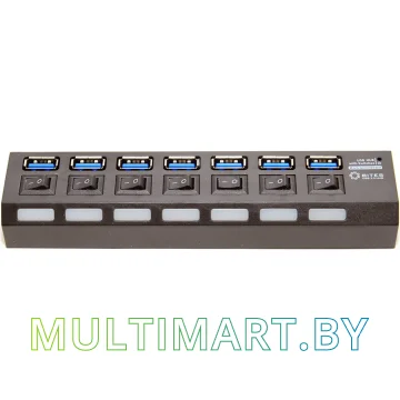 USB-хаб 5bites HB37-303PBK